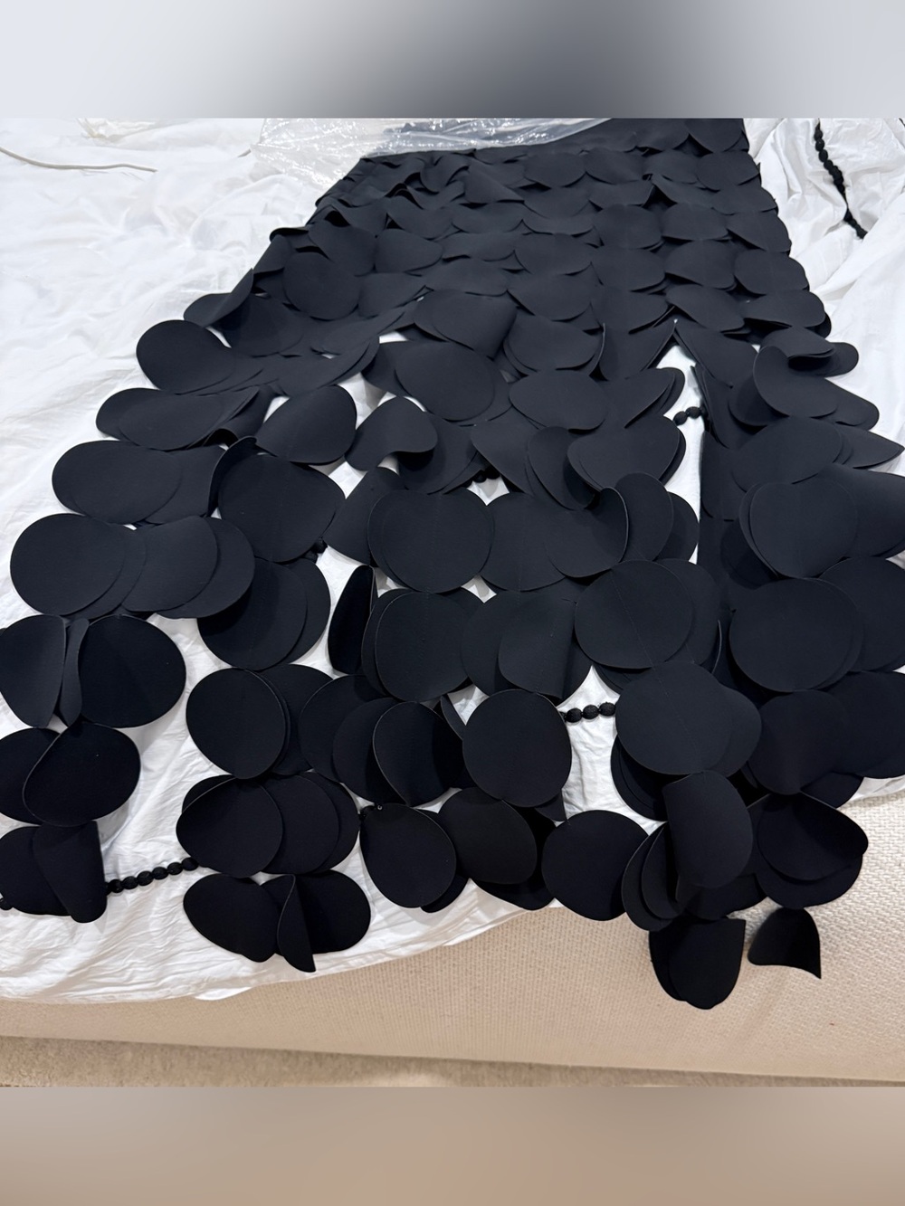 A.W.A.K.E Mode Black Circle-Detail Midi Skirt - Picture 5 of 8
